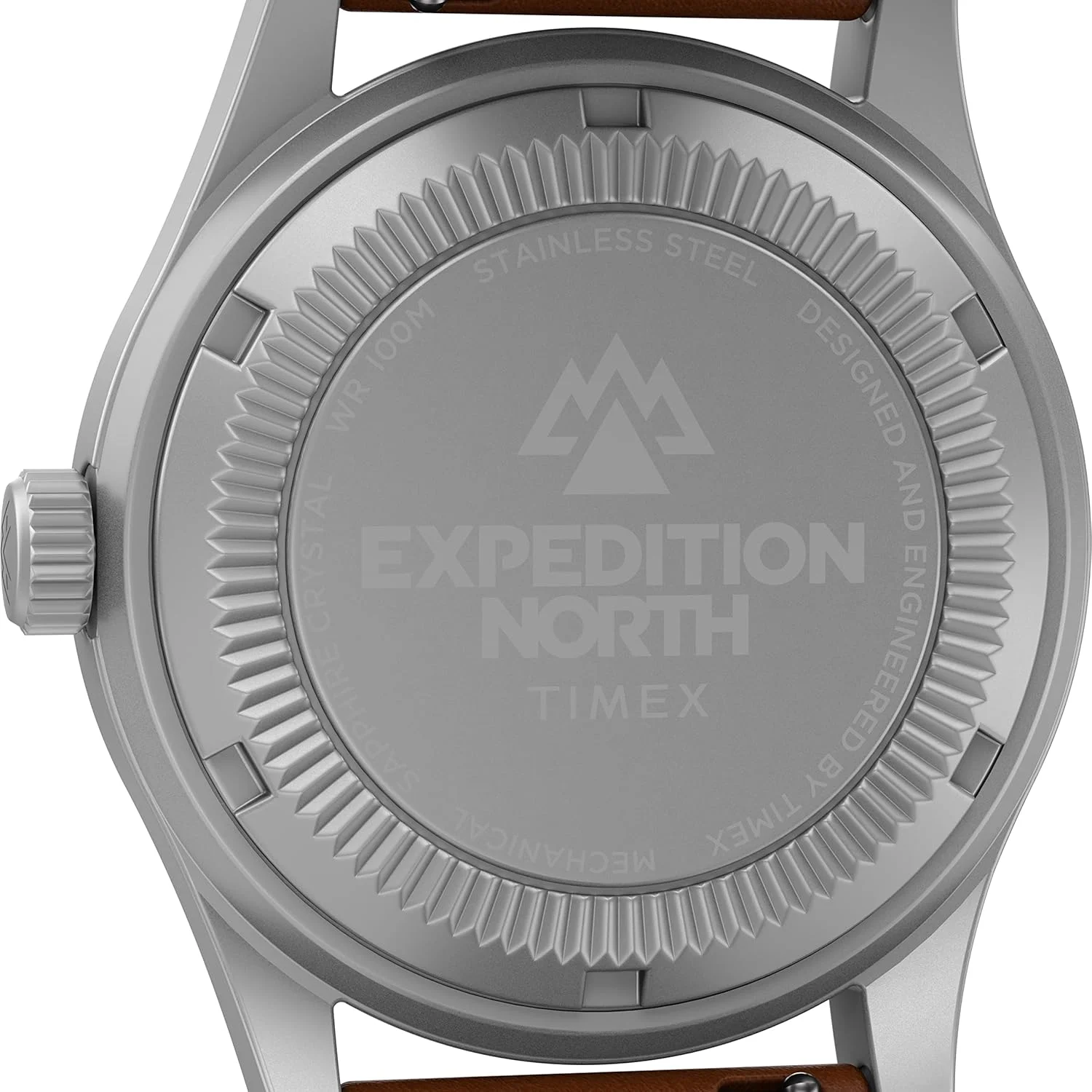 ساعت مچی مردانه آنالوگ TIMEX Expedition Field Post Mechanical Handwind با صفحه گرد آبی و بند چرمی قهوه ای مقاوم در برابر آب - TW2V00700X6