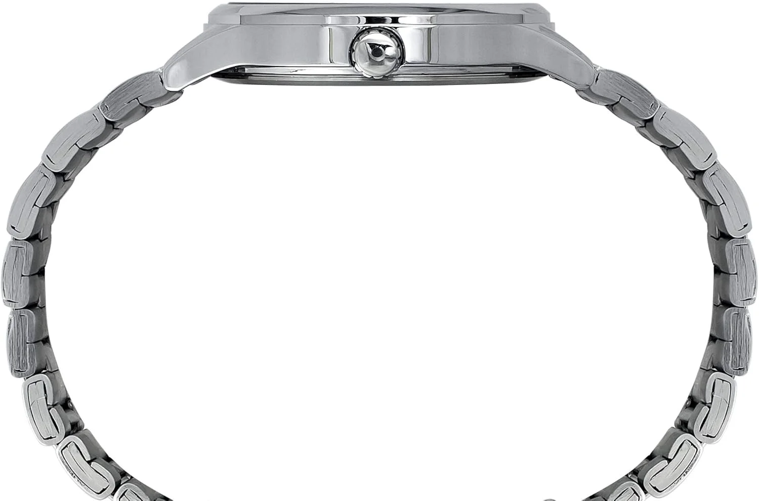 ساعت مچی آنالوگ مردانه TIMEX با صفحه گرد و ضد آب، نقره ای، کلاسیک