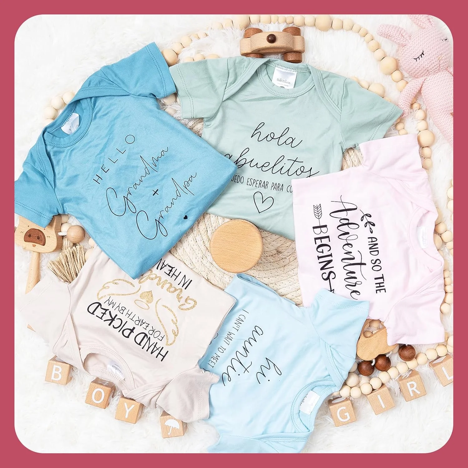 لباس نوزادی با طرح "به زودی می آیم" BIBIBLISSBABY، هدیه اعلام بارداری جدید برای پدربزرگ و مادربزرگ لباس نوزادی با طرح "به زودی می آیم" BIBIBLISSBABY، هدیه اعلام بارداری جدید برای پدربزرگ و مادربزرگ