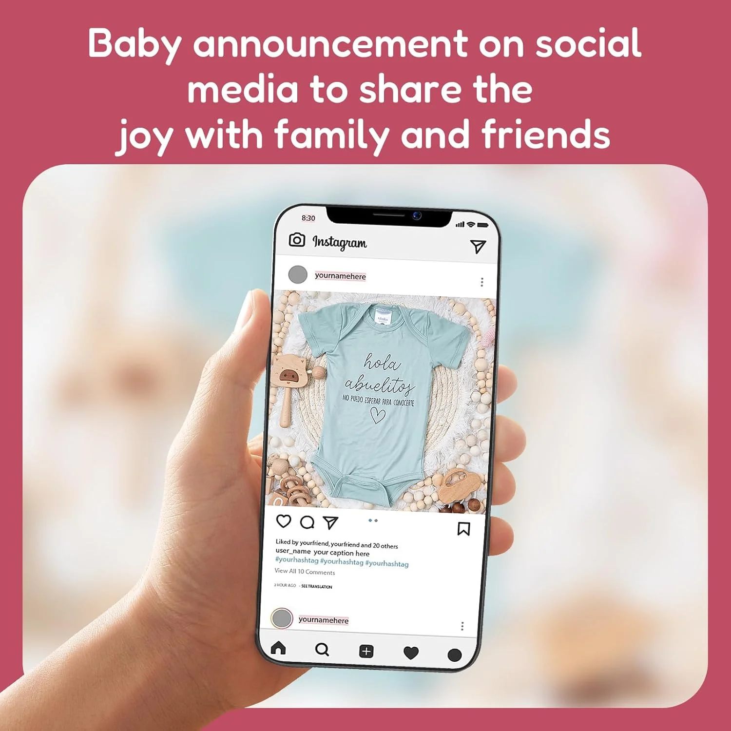 لباس نوزادی با طرح "به زودی می آیم" BIBIBLISSBABY، هدیه اعلام بارداری جدید برای پدربزرگ و مادربزرگ لباس نوزادی با طرح "به زودی می آیم" BIBIBLISSBABY، هدیه اعلام بارداری جدید برای پدربزرگ و مادربزرگ
