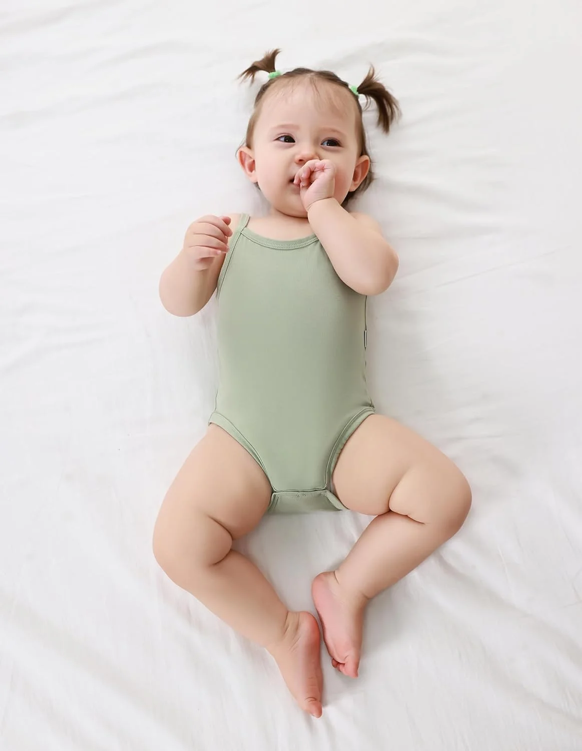 بادی رکابی دخترانه بامبو باد، بسته 3 عددی، بادی نخی ویسکوز بامبو، لباس زیر دکمه دار تابستانی بدون آستین