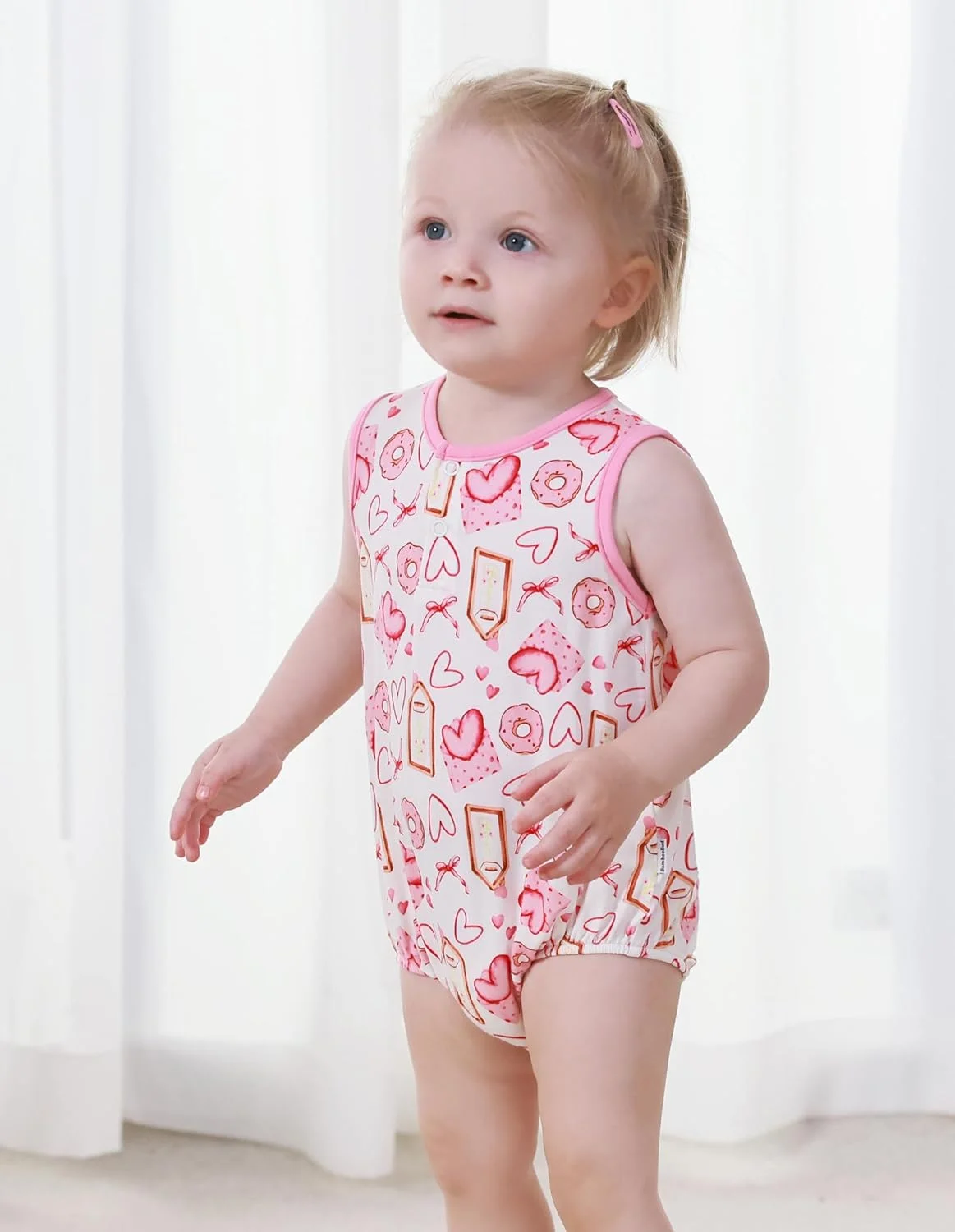 بادی های بدون آستین نوزادی بامبو باد، تاپ، لباس خواب چسبان، لباس خواب نوزاد و نوپا، لباس خواب унисекс نوزاد NB-24M