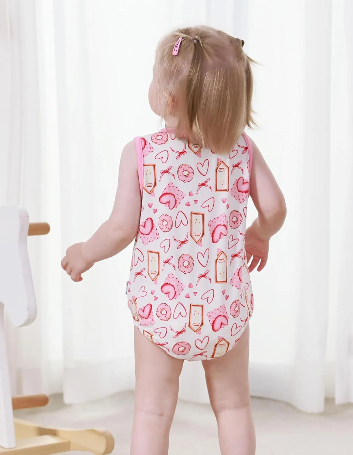 بادی های بدون آستین نوزادی بامبو باد، تاپ، لباس خواب چسبان، لباس خواب نوزاد و نوپا، لباس خواب унисекс نوزاد NB-24M