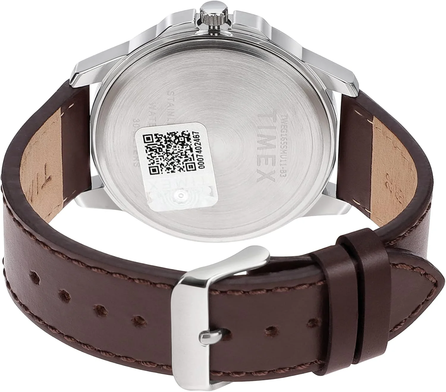 ساعت مچی آنالوگ مردانه TIMEX با صفحه گرد سبز و بند چرمی قهوه ای مقاوم در برابر آب - TWEG165SMU11 ساعت مچی آنالوگ مردانه TIMEX با صفحه گرد سبز و بند چرمی قهوه ای مقاوم در برابر آب - TWEG165SMU11