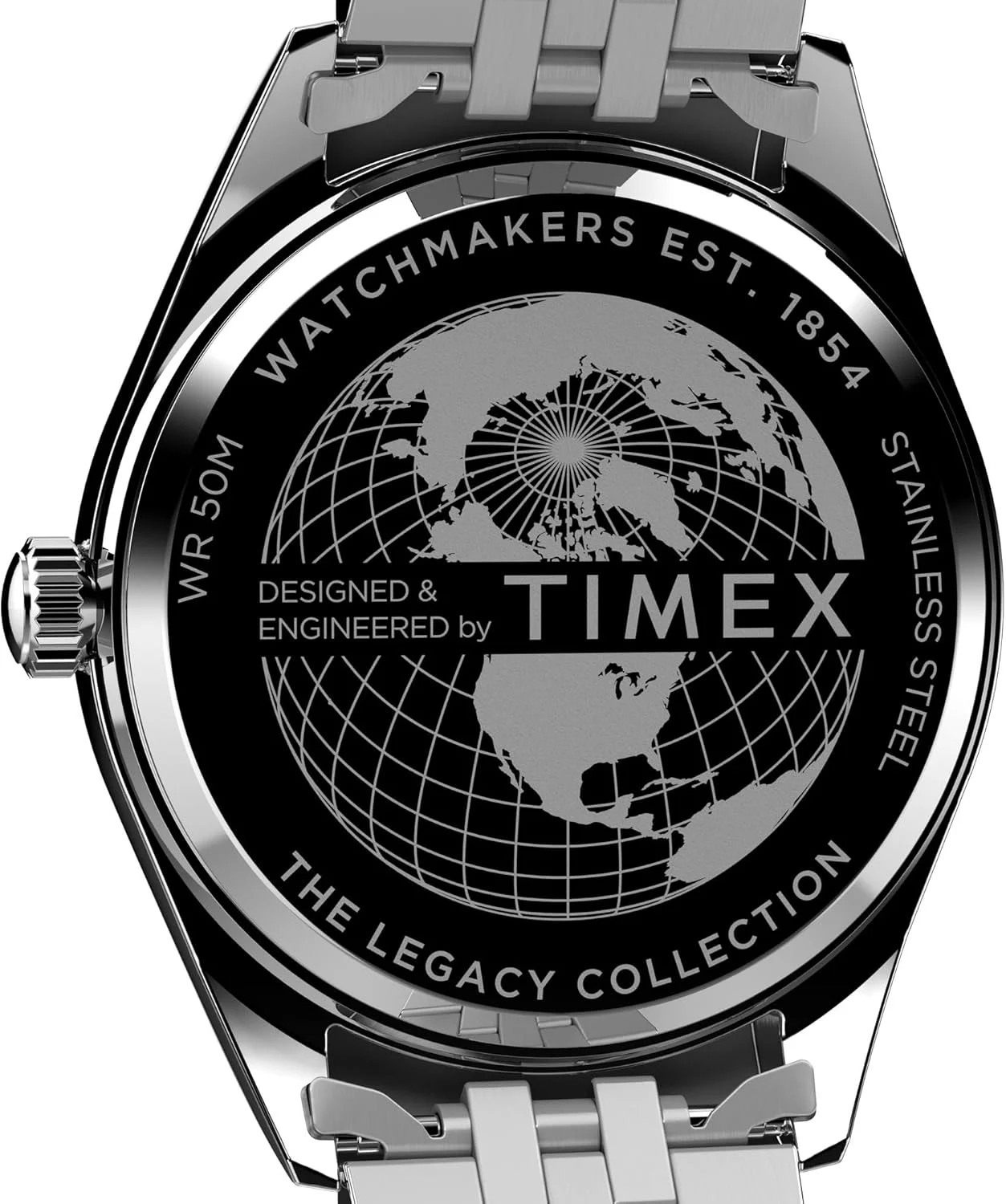 ساعت مچی آنالوگ مردانه TIMEX Legacy با صفحه گرد صورتی و بند استیل ضد زنگ نقره ای مقاوم در برابر آب - TW2W42700UJ ساعت مچی آنالوگ مردانه TIMEX Legacy با صفحه گرد صورتی و بند استیل ضد زنگ نقره ای مقاوم در برابر آب - TW2W42700UJ