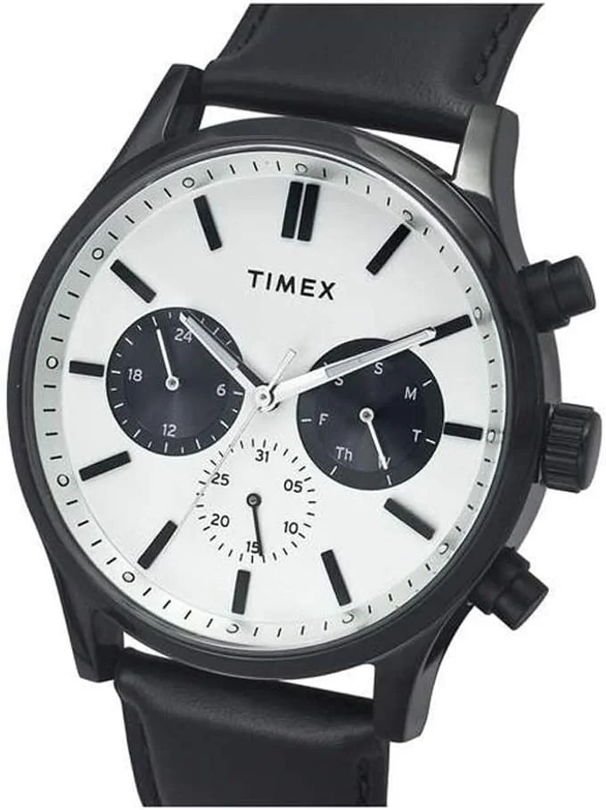 ساعت مچی آنالوگ مردانه TIMEX با صفحه گرد و ضد آب، نقره ای، ساعت آنالوگ ساعت مچی آنالوگ مردانه TIMEX با صفحه گرد و ضد آب، نقره ای، ساعت آنالوگ
