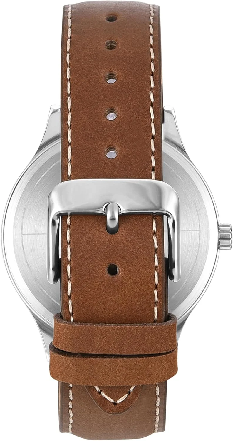 ساعت آنالوگ مردانه TIMEX با صفحه گرد و ضد آب، ساعت مچی مردانه، آبی-1، ساعت آنالوگ
