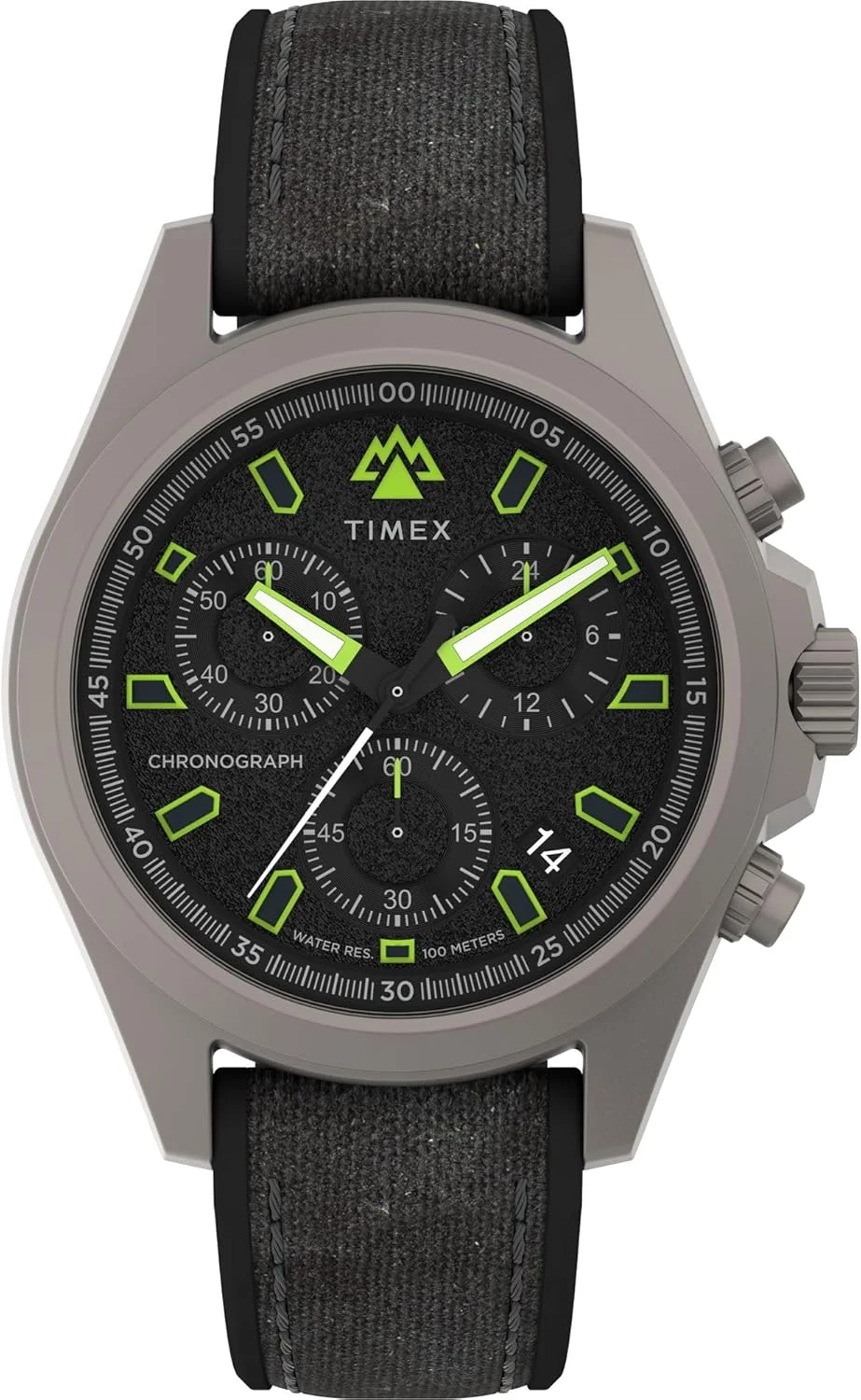 ساعت مچی آنالوگ مردانه TIMEX Expedition Field Post با صفحه گرد مشکی و بند مصنوعی مشکی مقاوم در برابر آب - TW2V96300X6
