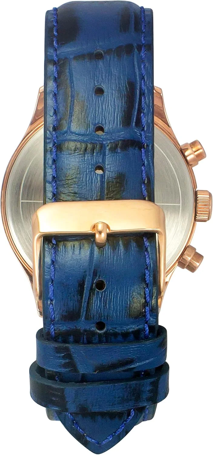 ساعت مچی آنالوگ مردانه TIMEX با صفحه گرد آبی و بند چرمی آبی مقاوم در برابر آب - TWEG19807 ساعت مچی آنالوگ مردانه TIMEX با صفحه گرد آبی و بند چرمی آبی مقاوم در برابر آب - TWEG19807