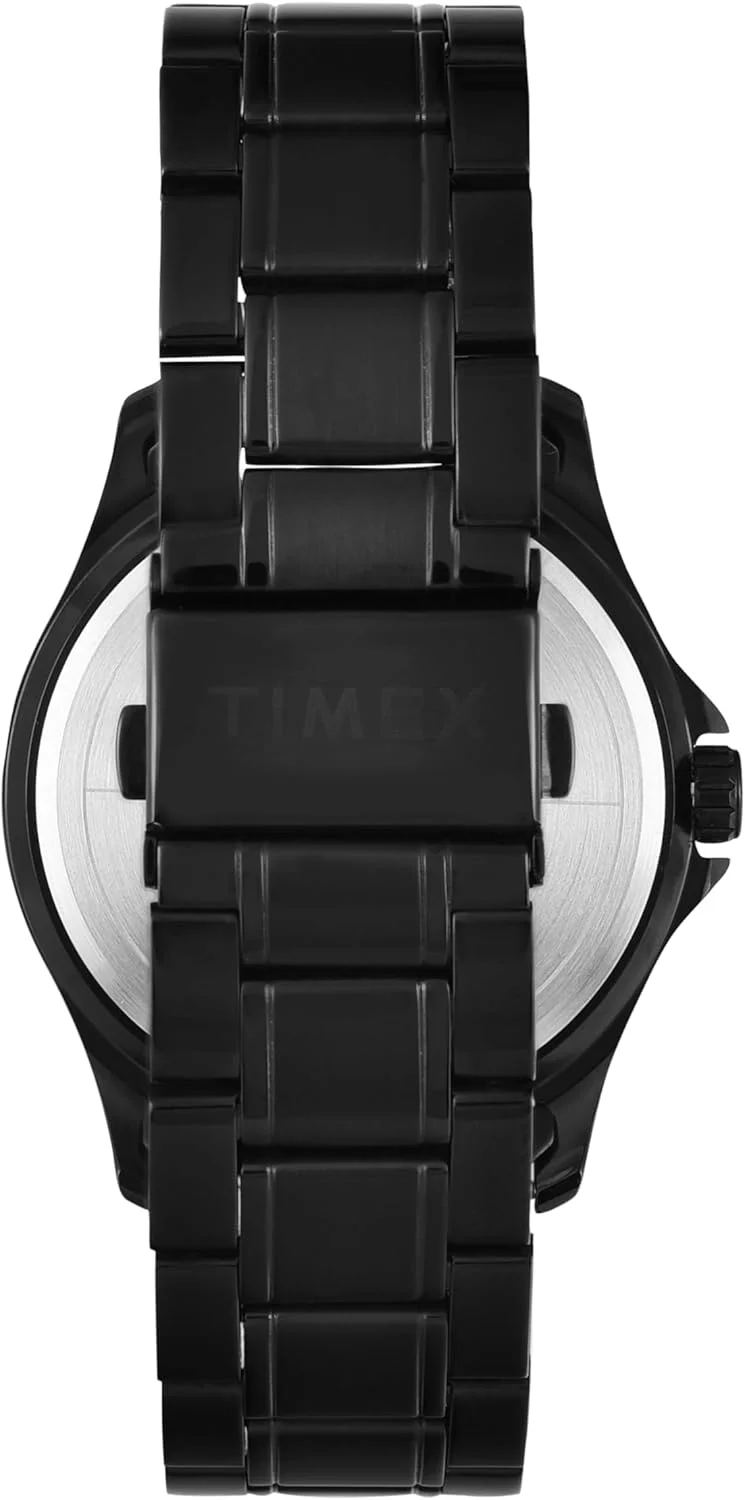 ساعت مچی آنالوگ مردانه TIMEX Classics با صفحه گرد و ضد آب، مشکی-1، سایزOne، کلاسیک ساعت مچی آنالوگ مردانه TIMEX Classics با صفحه گرد و ضد آب، مشکی-1، سایزOne، کلاسیک