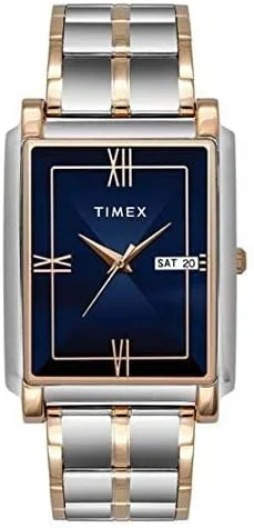 ساعت مچی آنالوگ مردانه TIMEX Classics با صفحه مستطیلی و ضد آب، آبی، مد اسپرت ساعت مچی آنالوگ مردانه TIMEX Classics با صفحه مستطیلی و ضد آب، آبی، مد اسپرت