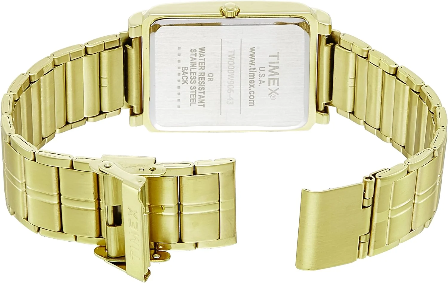 ساعت مچی آنالوگ مردانه TIMEX Classics با صفحه مستطیلی و ضد آب، مشکی، ساعت آنالوگ