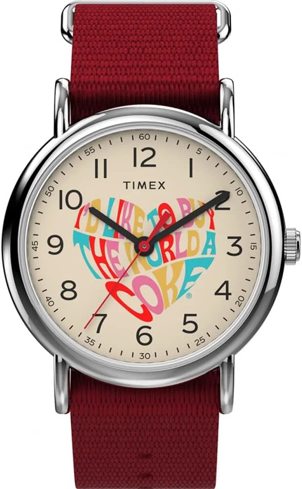 ساعت مچی عقربه ای تایمکس Weekender x Coca Cola унисекс