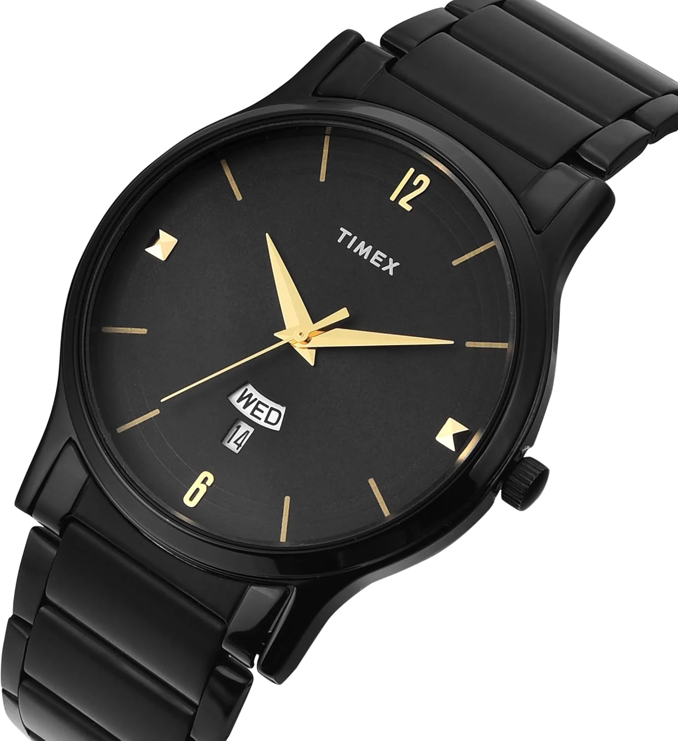 ساعت مچی آنالوگ مردانه TIMEX Classics با صفحه گرد و ضد آب، مشکی-1، سایز ONE، کلاسیک