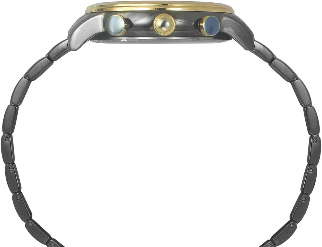 ساعت مچی آنالوگ مردانه TIMEX با صفحه گرد و مقاوم در برابر آب، مشکی تیره، مدرن