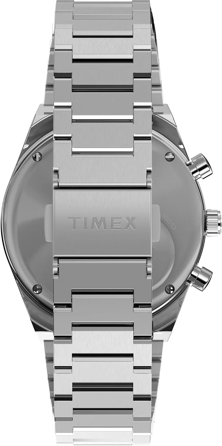 ساعت مچی آنالوگ مردانه TIMEX Falcon Eye با صفحه گرد آبی و بند استیل ضد زنگ نقره ای مقاوم در برابر آب - TW2W33700UJ