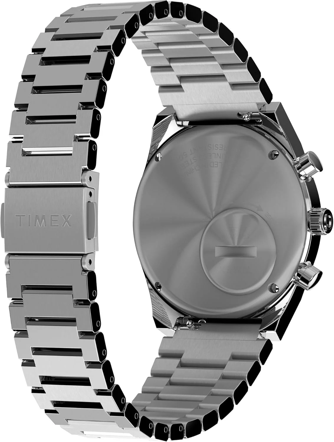 ساعت مچی آنالوگ مردانه TIMEX Falcon Eye با صفحه گرد آبی و بند استیل ضد زنگ نقره ای مقاوم در برابر آب - TW2W33700UJ