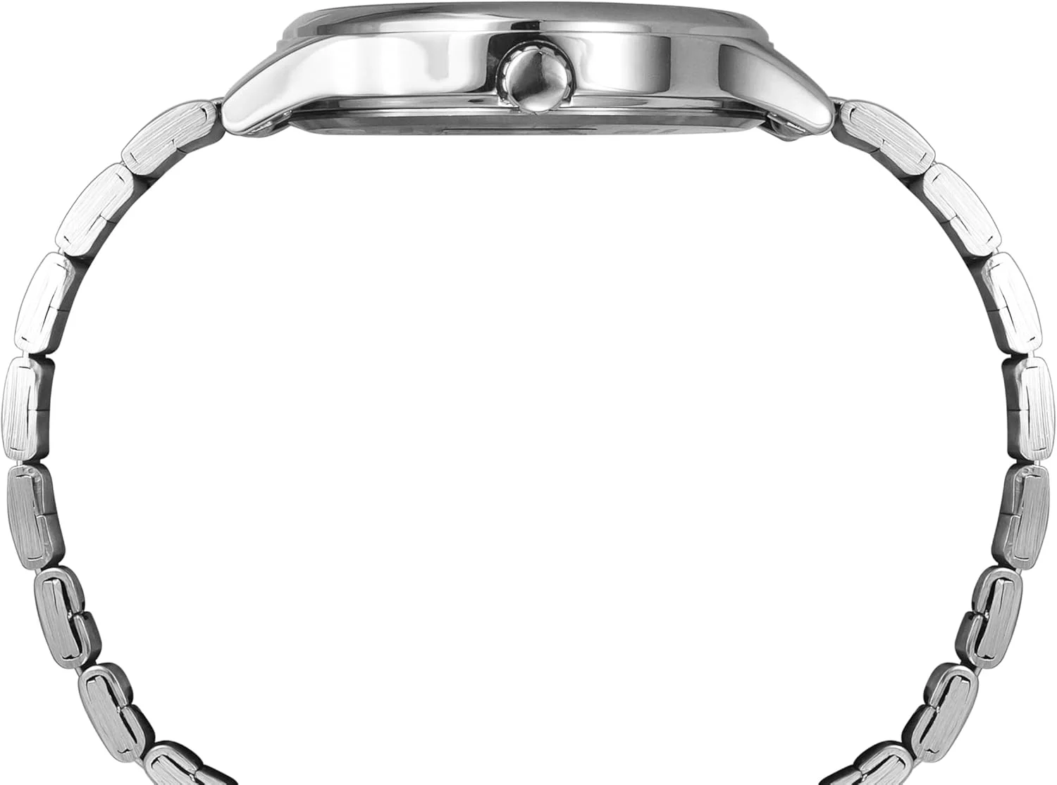 ساعت مچی آنالوگ مردانه TIMEX با صفحه گرد زرد و بند استیل ضد زنگ نقره ای مقاوم در برابر آب - TWEG18428