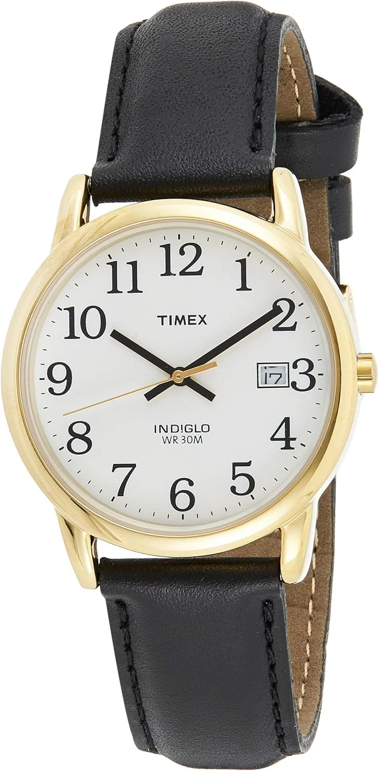 ساعت مچی مردانه Timex کوارتز، نمایشگر آنالوگ و بند چرمی