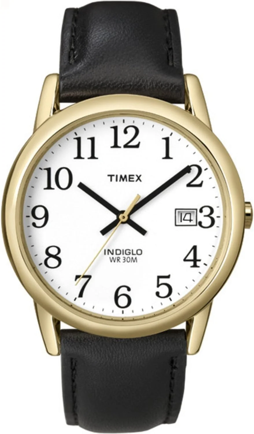 ساعت مچی مردانه Timex مدل Easy Reader با بند چرمی و نمایشگر تاریخ