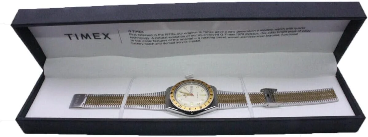 ساعت مچی مردانه آنالوگ Timex با بند استیل مدل Q Reissue