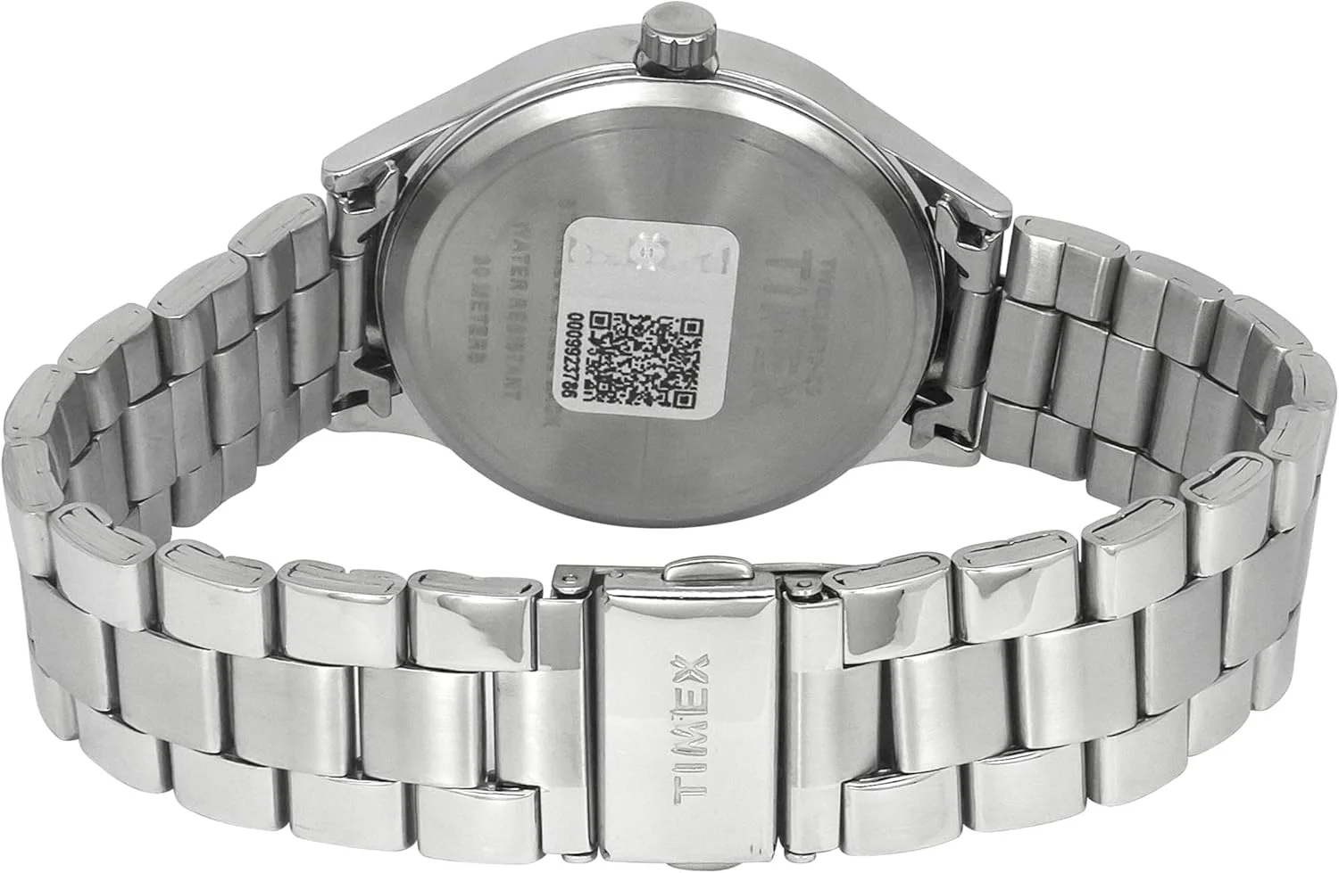 ساعت مچی آنالوگ مردانه TIMEX با صفحه گرد سبز و بند استیل ضد زنگ نقره ای مقاوم در برابر آب - TWEG18432