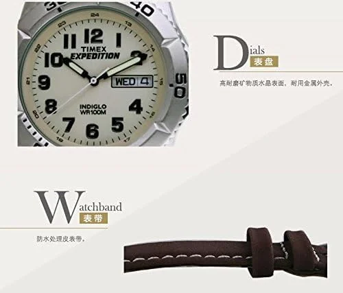 ساعت مچی مردانه Timex کوارتز، نمایشگر آنالوگ و بند چرمی - T46681 ساعت مچی مردانه Timex کوارتز، نمایشگر آنالوگ و بند چرمی - T46681