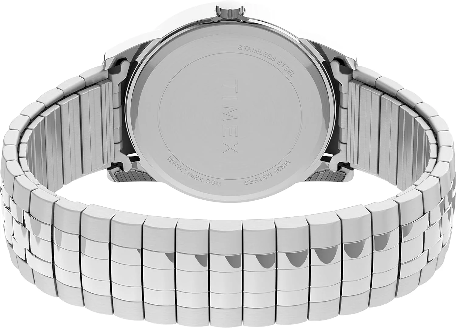 ساعت مچی مردانه تایمکس Easy Reader 38mm با بند کشویی دورنگ، قاب دورنگ و صفحه سفید ساعت مچی مردانه تایمکس Easy Reader 38mm با بند کشویی دورنگ، قاب دورنگ و صفحه سفید