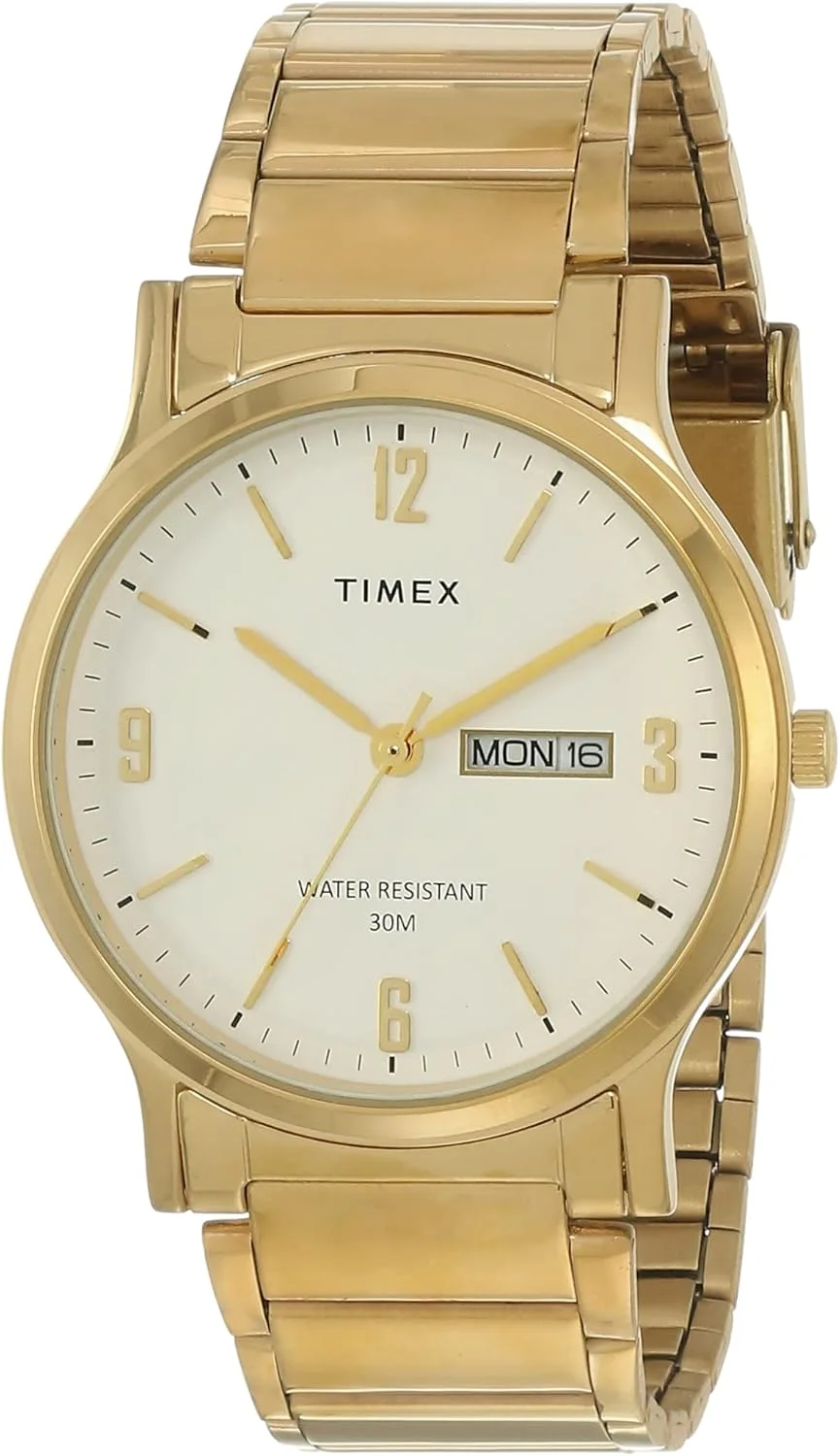 ساعت مچی مردانه Timex آنالوگ صفحه سفید - TW000R435