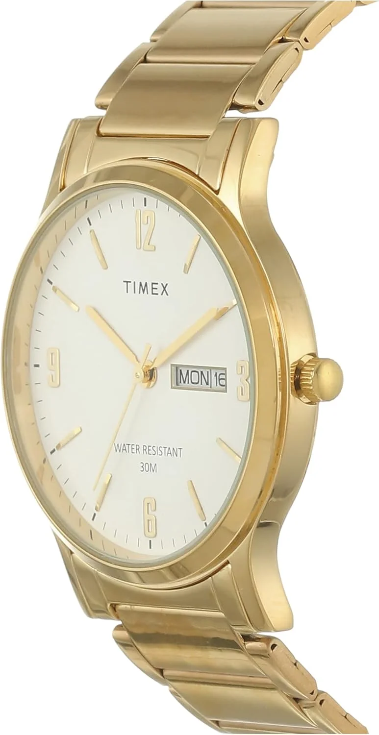 ساعت مچی مردانه Timex آنالوگ صفحه سفید - TW000R435