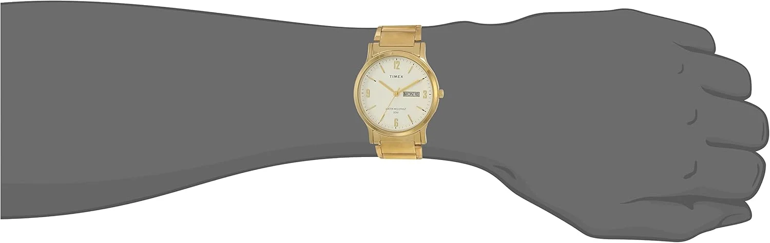 ساعت مچی مردانه Timex آنالوگ صفحه سفید - TW000R435