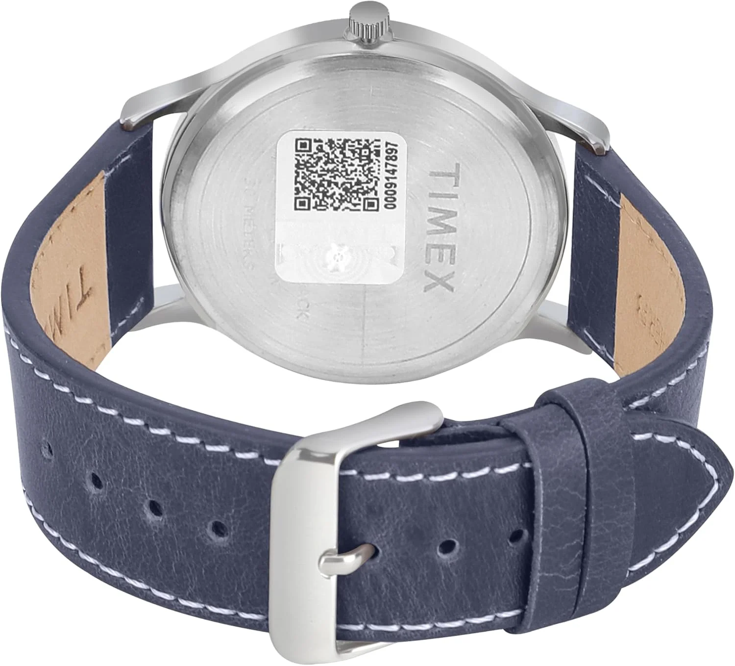 ساعت مچی آنالوگ مردانه TIMEX Classics با صفحه گرد سبز و بند چرمی آبی ضد آب - TWTG10504 ساعت مچی آنالوگ مردانه TIMEX Classics با صفحه گرد سبز و بند چرمی آبی ضد آب - TWTG10504
