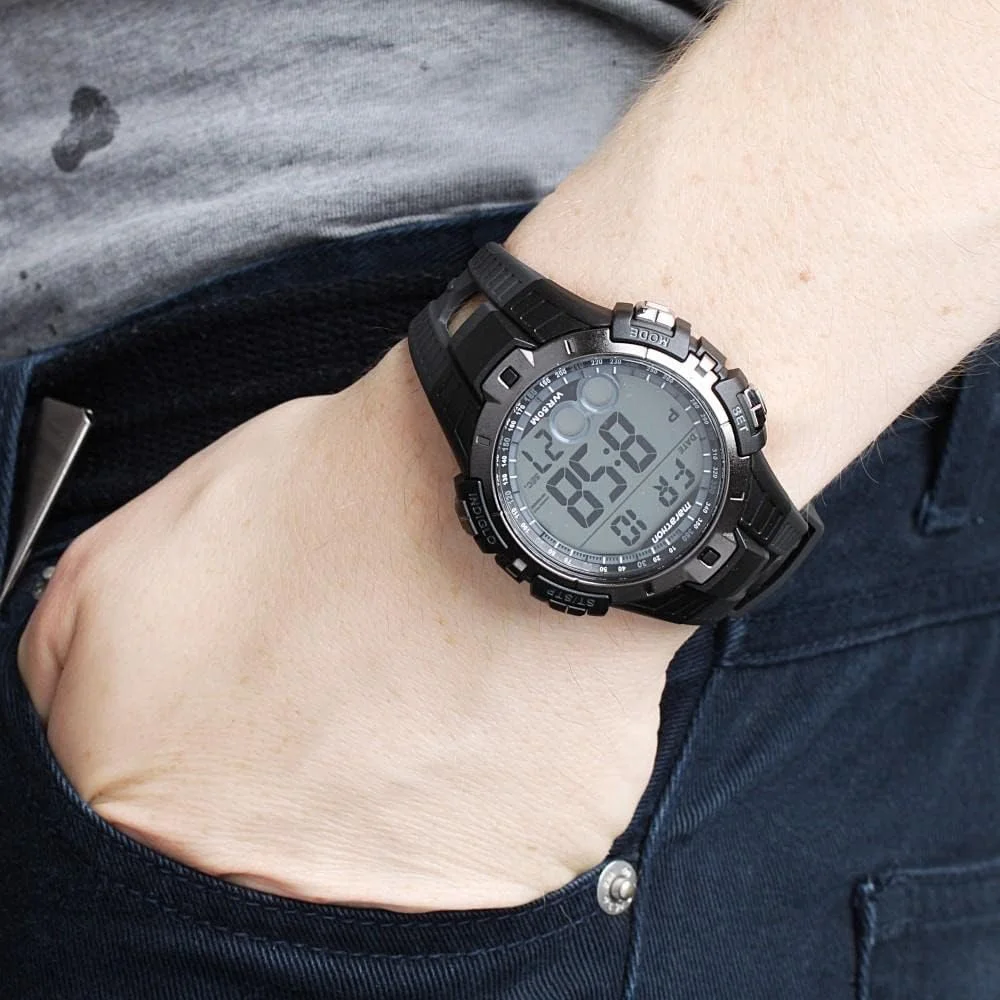 ساعت مچی مردانه Timex کوارتز، صفحه نمایش دیجیتال و بند رزین ساعت مچی مردانه Timex کوارتز، صفحه نمایش دیجیتال و بند رزین