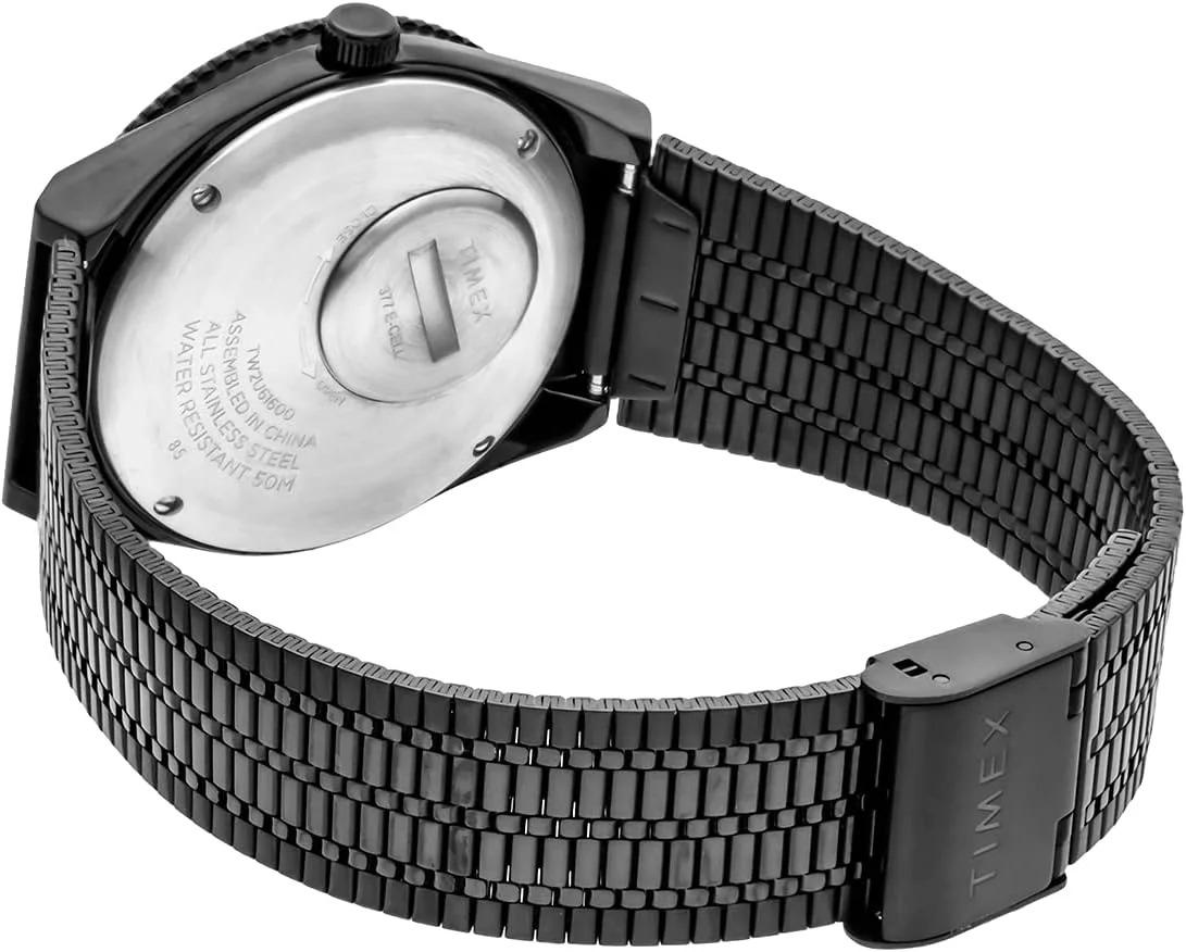 Timex Men's Analogue Watch Q Reissue with Stainless Steel Strap