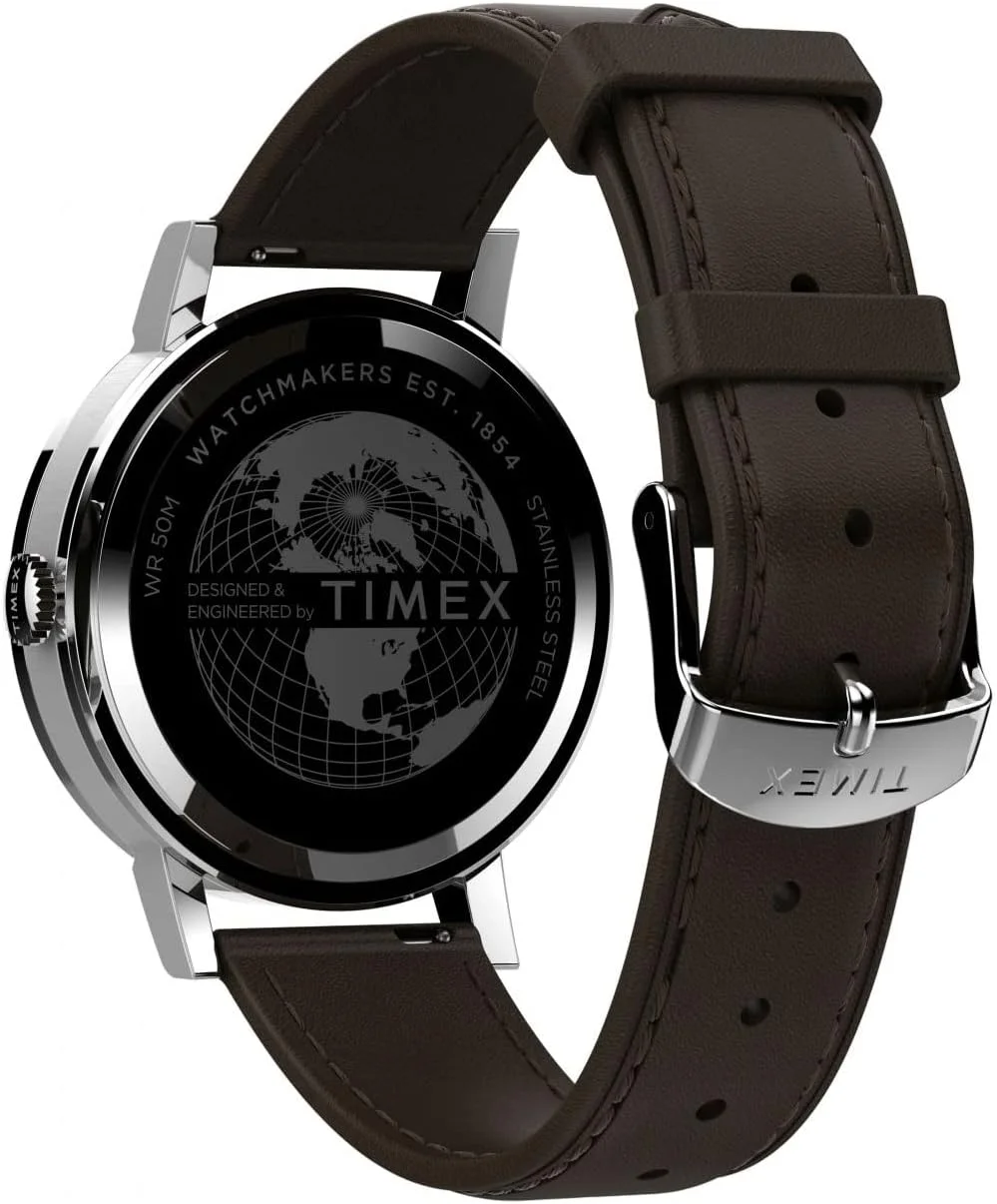 ساعت مچی عقربهای مردانه Timex مدل Midtown با بند چرمی ساعت مچی عقربهای مردانه Timex مدل Midtown با بند چرمی