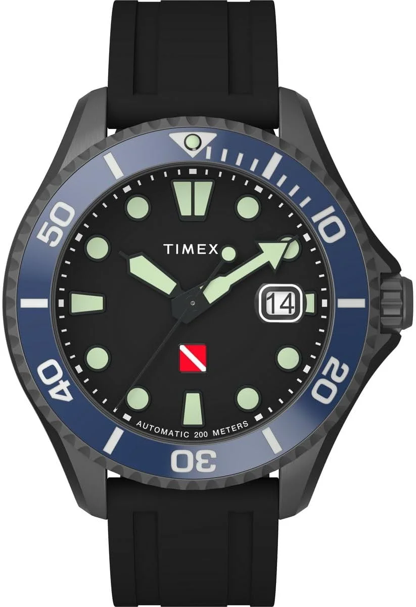 ساعت مچی مردانه اتوماتیک Timex Tiburón با بند لاستیکی