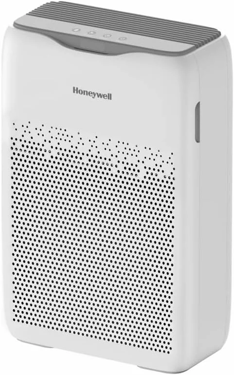 دستگاه تصفیه هوا Honeywell برای خانه، 4 مرحله فیلتراسیون، پوشش 388 فوت مربع، پیش فیلتر با راندمان بالا، فیلتر HEPA H13، فیلتر کربن فعال، حذف 99.99% آلاینده ها و میکرو آلرژن ها - Air touch V2
