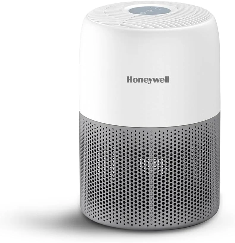دستگاه تصفیه هوا Honeywell برای خانه و محل کار، فیلتر 3 در 1 - پیش فیلتر، H13، فیلتر کربن فعال، حذف 99.99٪ آلاینده ها، آلرژن ها، خطر حیوانات خانگی، دود، گرد و غبار و گرده - Air touch V1