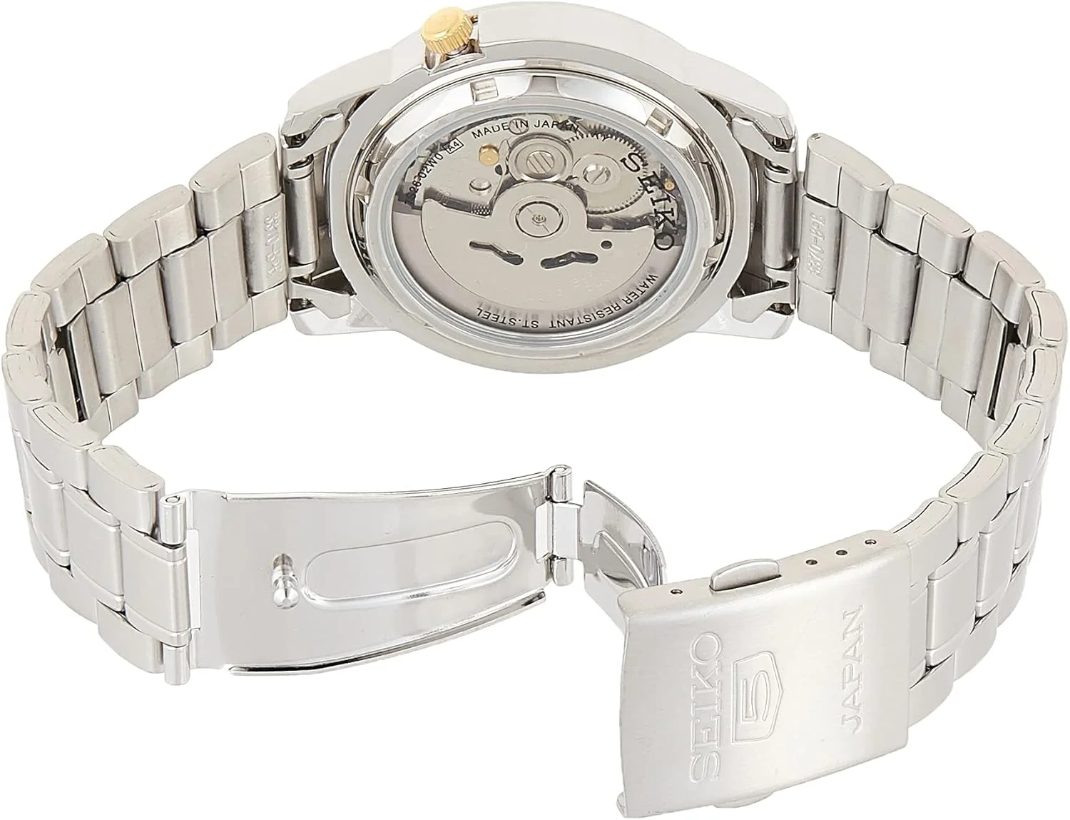 ساعت مچی مردانه سیکو با بند استیل نقره ای - SNKK09J1