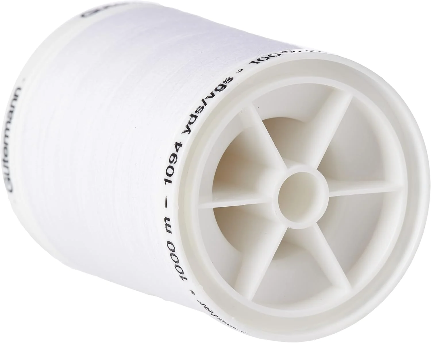 نخ خیاطی همه کاره پلی استر گوترمن سفید 1000 متری، 5.5x4x4 سانتی متر