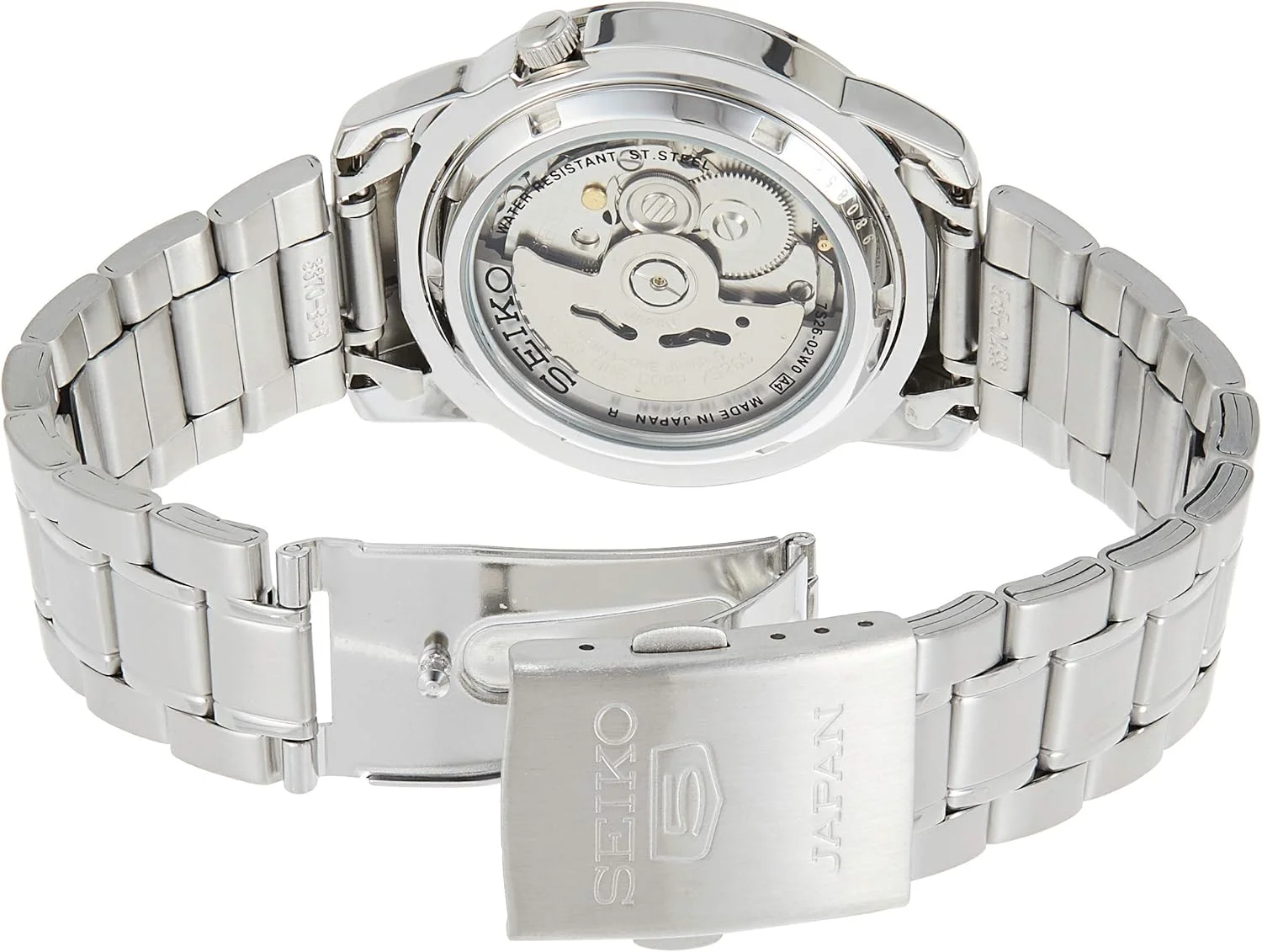 ساعت مچی مردانه سیکو 5 اتوماتیک صفحه مشکی استیل - SNKK35J1