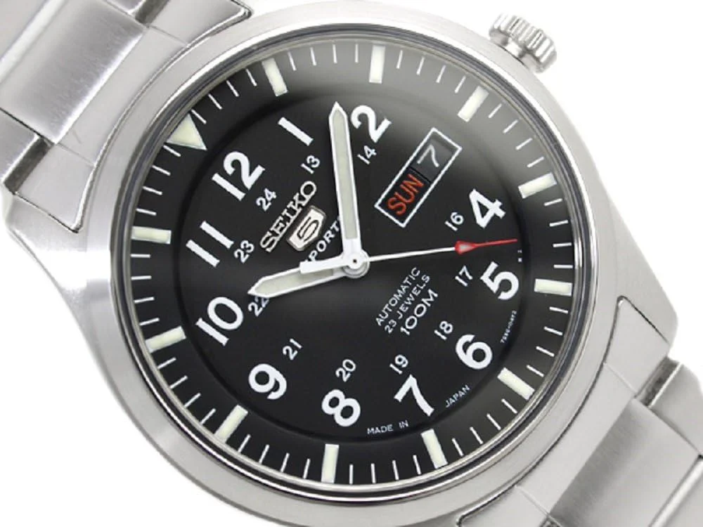 ساعت مچی مردانه سیکو اتوماتیک ساخت ژاپن مشکی SNZG13J1