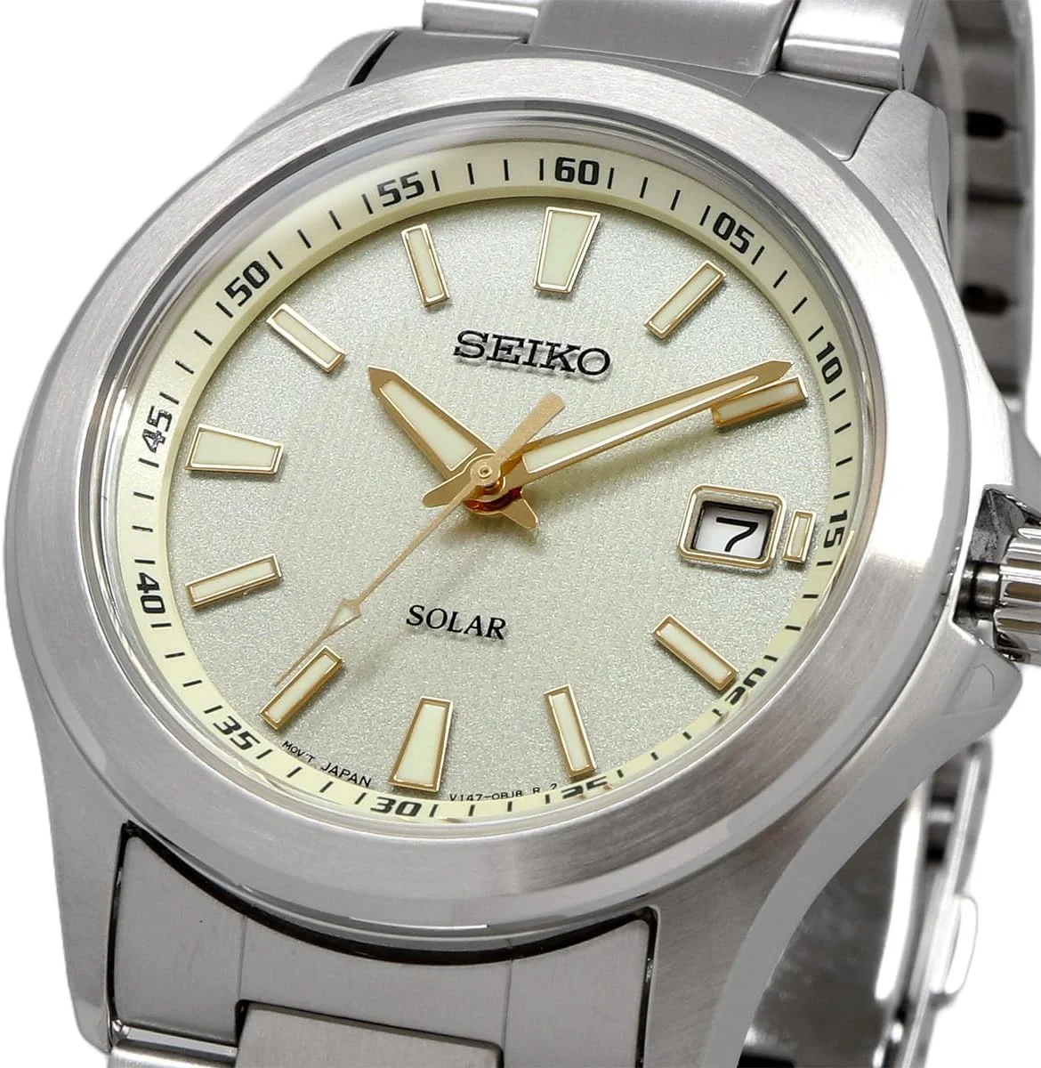 ساعت مچی مردانه سیکو سولار کوارتز SBPN069، نقره ای، شامپاین