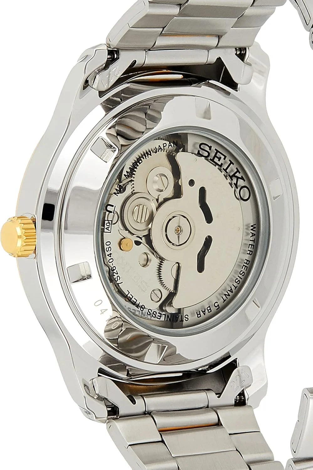 ساعت مچی اتوماتیک مردانه سیکو با نمایشگر آنالوگ و بند استیل ضد زنگ SNKp14J1، نقره ای