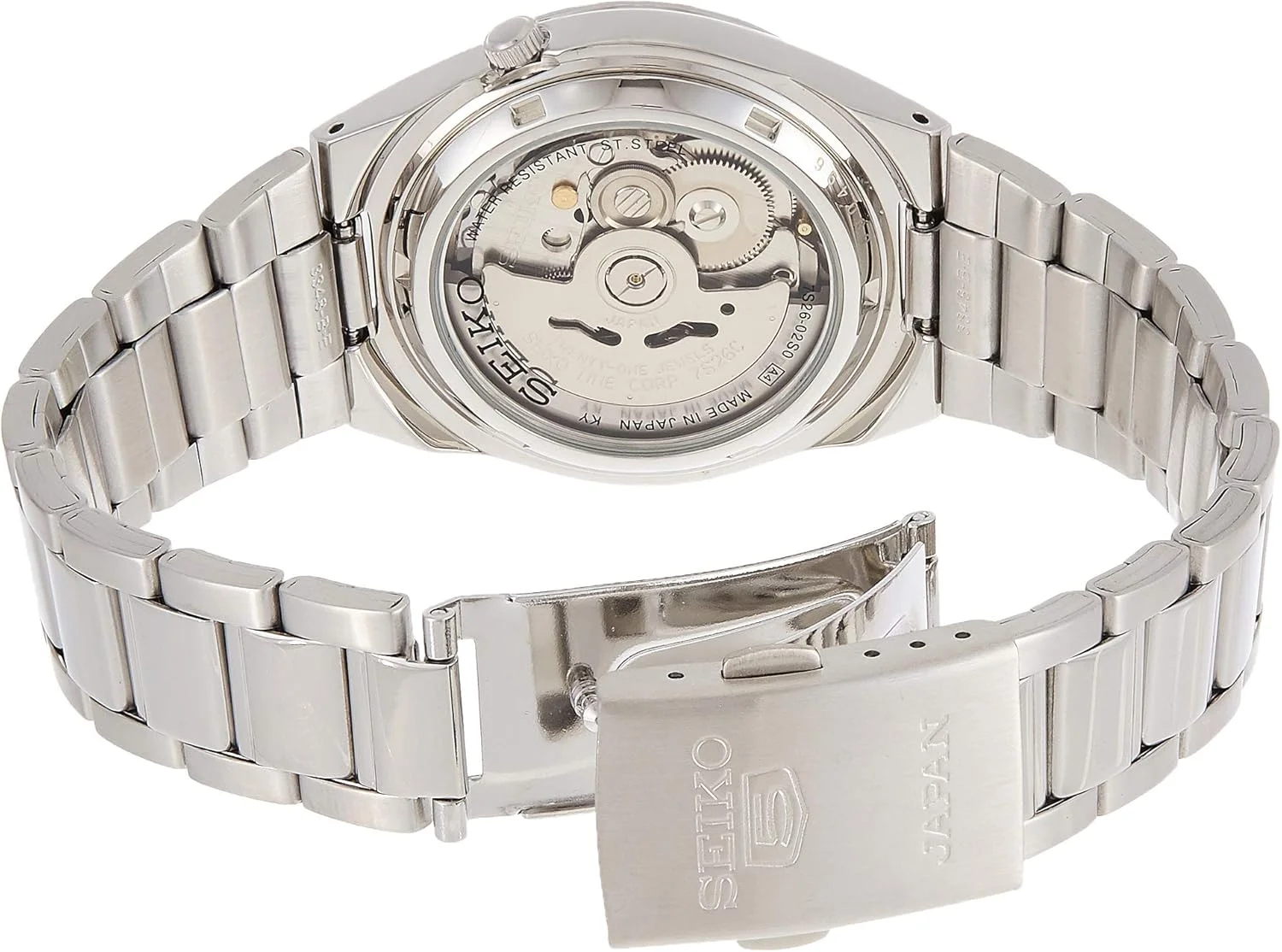 ساعت مچی اتوماتیک مردانه سیکو با نمایشگر آنالوگ و بند استیل ضد زنگ SNKC51J1، نقره ای