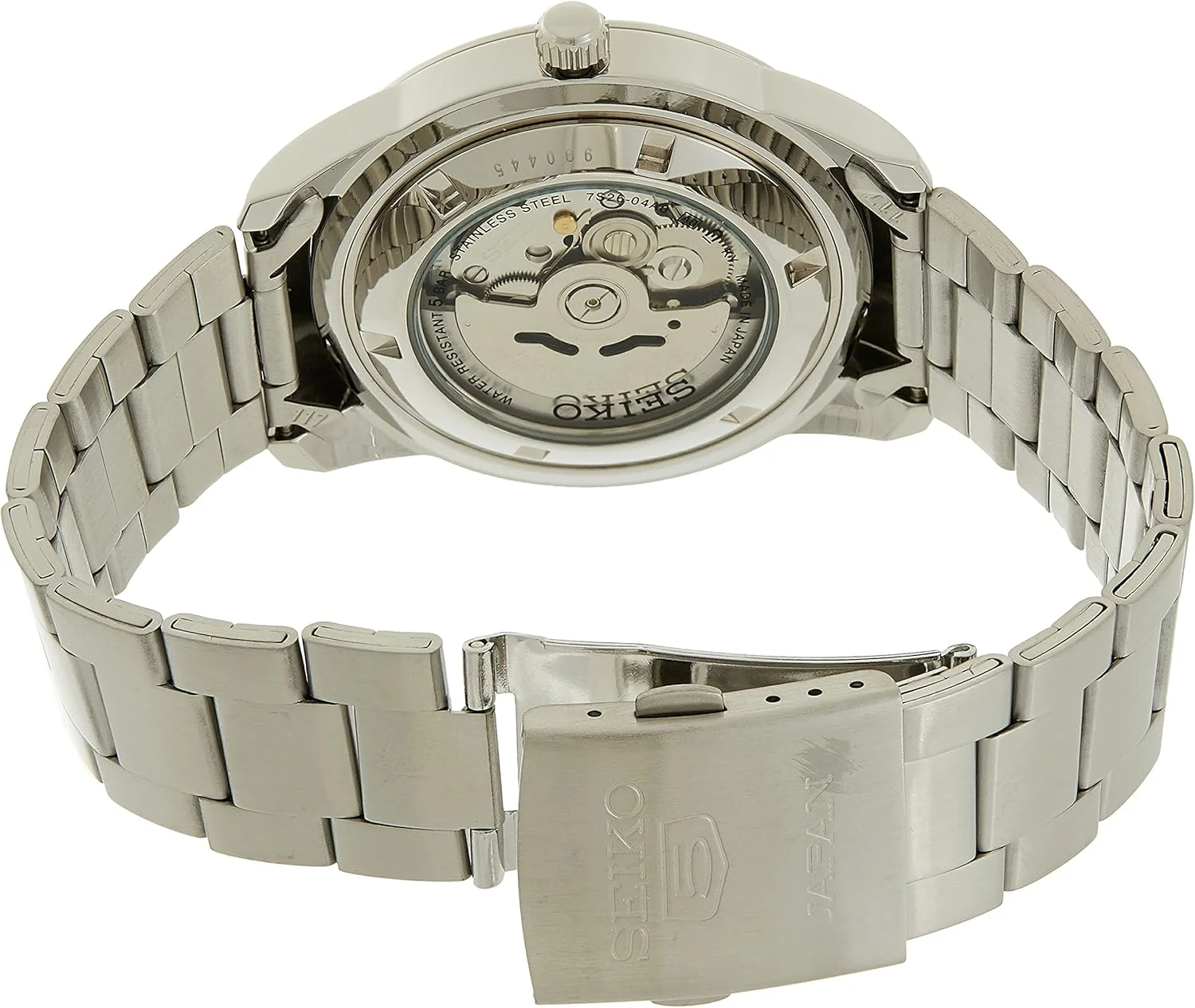ساعت مچی اتوماتیک مردانه سیکو، نمایشگر آنالوگ و بند استیل ضد زنگ SNKN13J1