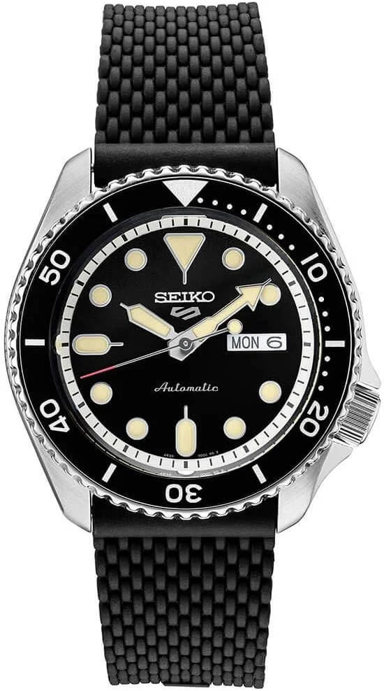 ساعت مچی مردانه سیکو Seiko SRPD95 Seiko 5 Sports مشکی 42.5 میلی متر استیل ضد زنگ