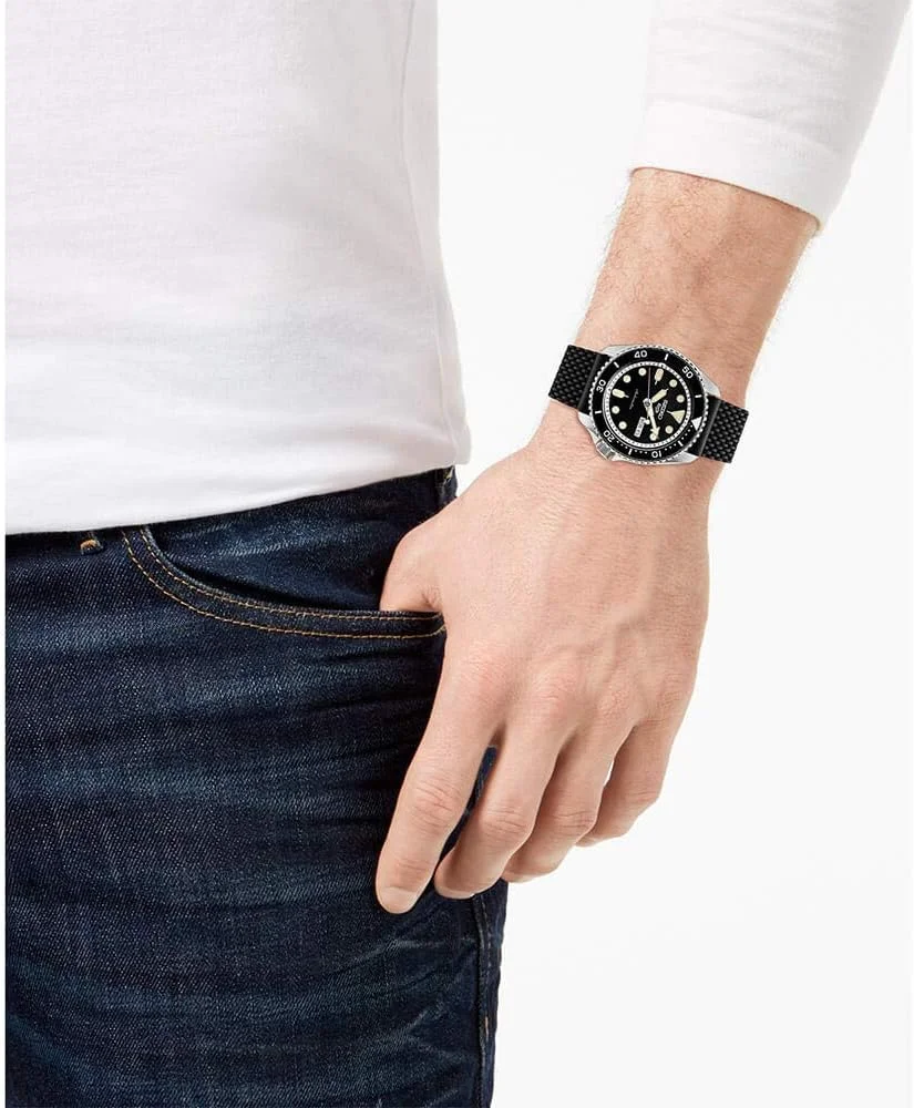 ساعت مچی مردانه سیکو Seiko SRPD95 Seiko 5 Sports مشکی 42.5 میلی متر استیل ضد زنگ