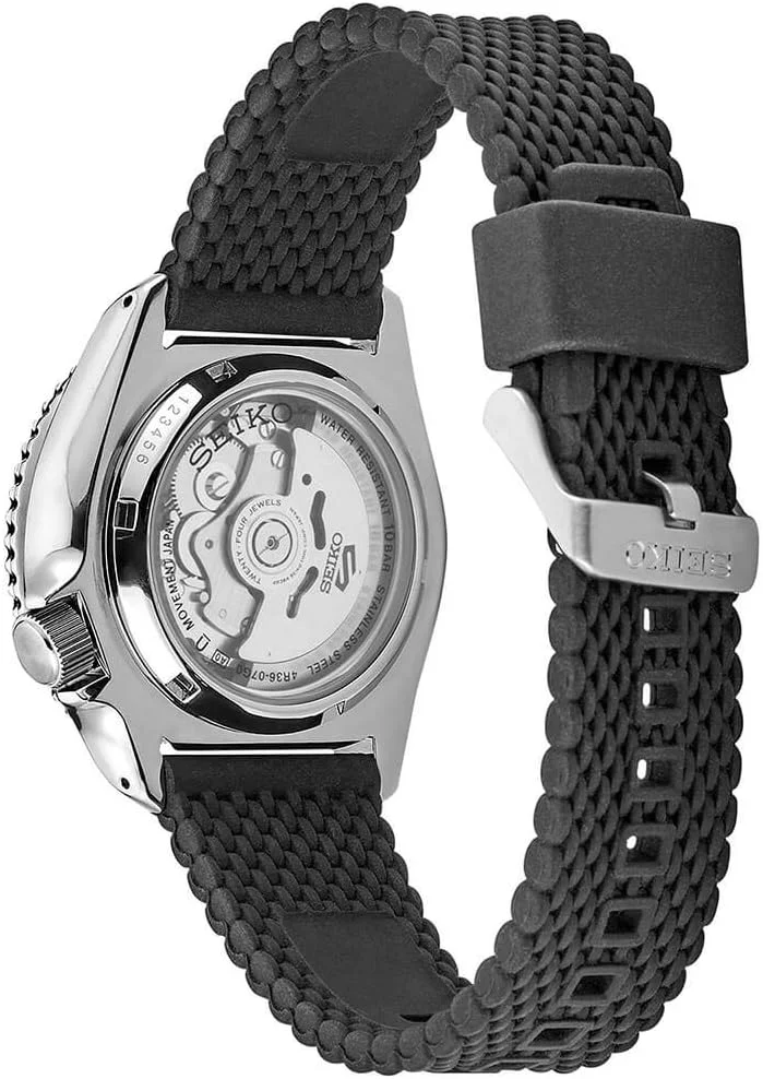 ساعت مچی مردانه سیکو Seiko SRPD95 Seiko 5 Sports مشکی 42.5 میلی متر استیل ضد زنگ