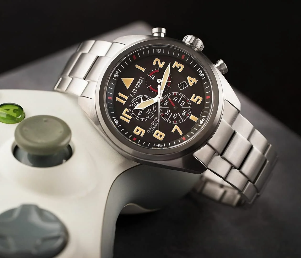 Citizen Mens Chronograph Eco-Drive Watch Titanium Citizen Mens Chronograph Eco-Drive Watch Titanium